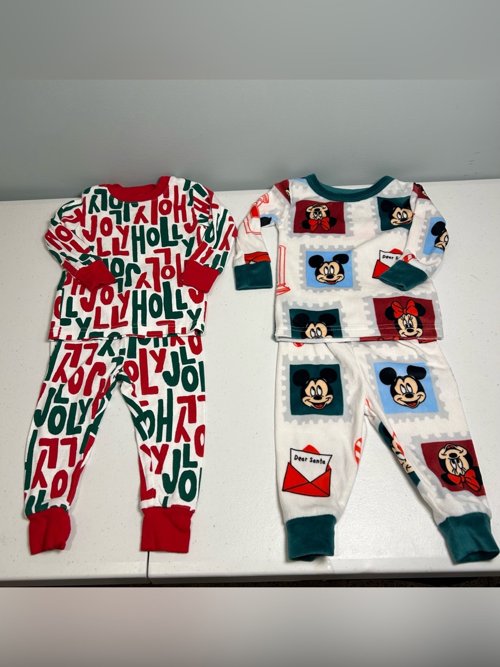 🎄Christmas Pajama Bundle Size 12 Months Lot of 2 Pairs of PJ’s